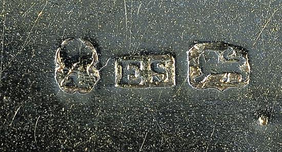 A William IV engine turned silver snuff box, by Edward Smith, Length 80mm Weight: 4.3oz/135grms